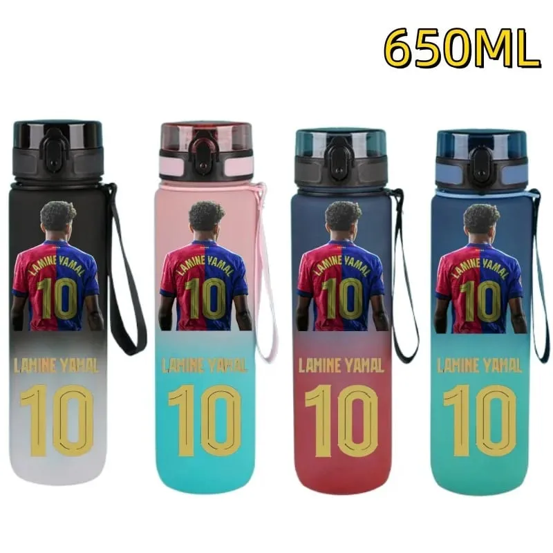 650ml Football Star Water Cup Lamine Yamal Portable Outdoor Large Capacity Sports Fitness Flip Cover Drinking Bottle Fans Gifts — image 15