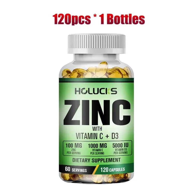 Buy 2 Get 2 Free! Zinc Capsules Support Strong Immunity & Overall Vitality Respiratory Health & Strong Bones Antioxidant — image 8