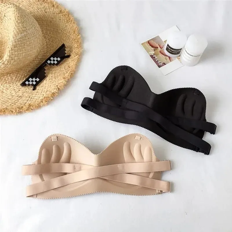 Invisible Sexy Strapless Bra Invisible Push Up Bralette Lingerie Underwear Seamless Wireless Solid Without Straps Bras Yoga Bra — image 2