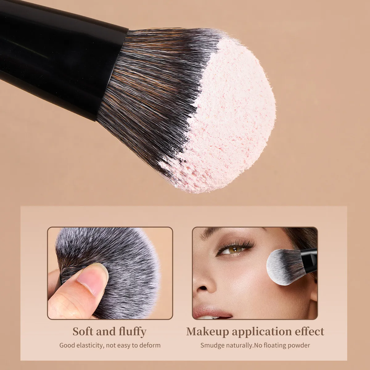 Makeup Brushes 15pcs Face Eye Brushes Ultra Soft Hair Foundation Concealer Blush Eyeshadow Kabuki Makeup Brush kit Tools — image 4