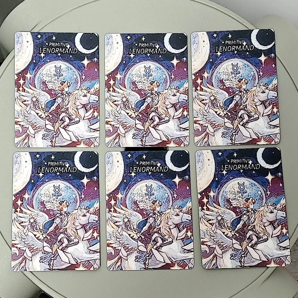 42 Uds. Tarjetas Lenormand para principiantes sistema primitivo Lenormand Deck Rana 9*6cm