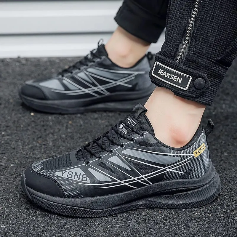 Men Minimalist Mesh Casual Sneakers Flexible Outsole Shock Absorb Footbed Short Distance Outdoor Footwear — image 4