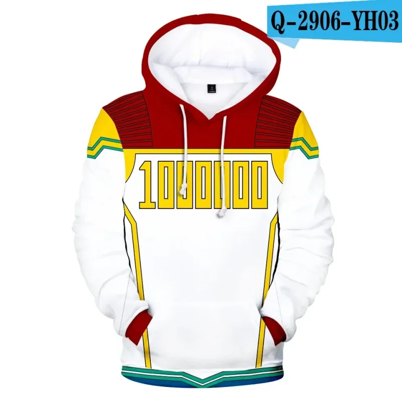 My Hero Academia Midoriya Izuku All Might Cosplay Costume School Uniform Boku No Hero Academia 3D Print Mens Hoodies Sweatshirts — image 9