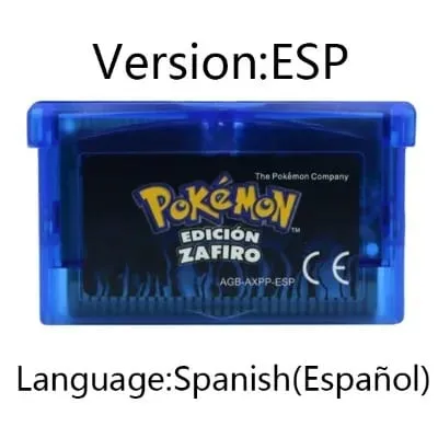 GBA Video Game Cartridge Console Card Pokemon Emerald Ruby FireRed LeafGreen Sapphire Multi-language for GBA/NDS