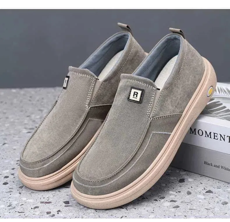 Breathable Men's Casual Shoes Spring Summer Dad Sneakers Low Cut Comfortable Wearable for Middle-Aged And Elderly Padded Footbed — image 7