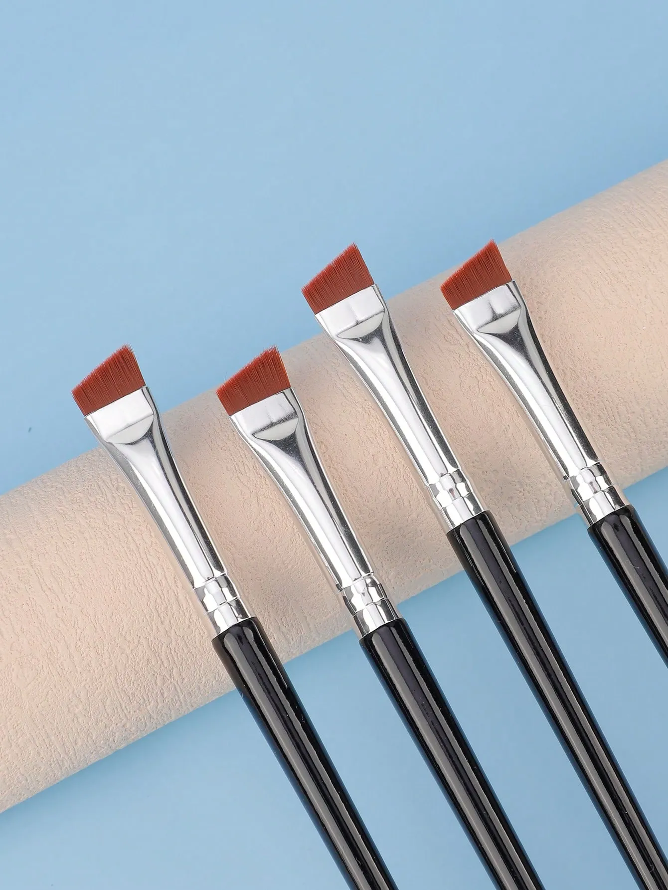 10 Pieces Angled Eyebrow Brushes Eyebrow Tint Brush Flat Tapered Eyebrow Concealer Brush Eye Makeup Brushes — image 5