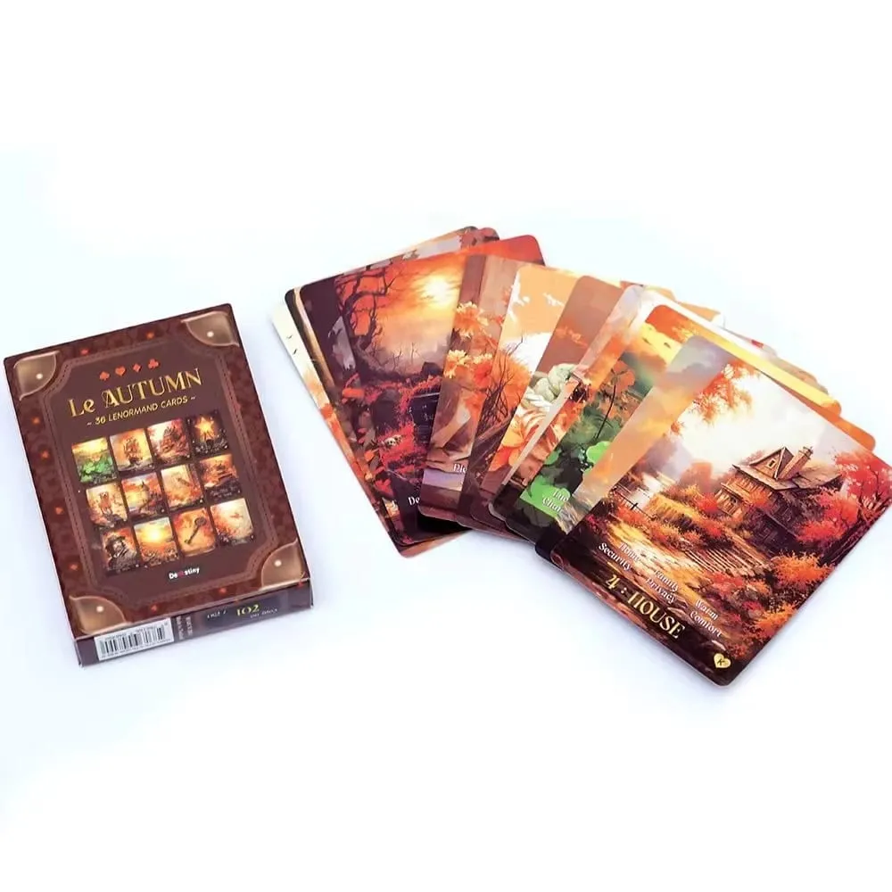 جديد لو الخريف التارو 36 بطاقات Lenormand لوح ظهر المركب لعبة بطاقة التارو مضحك حساسة لوازم الحفلات للعائلة هدية حفلة — image 6