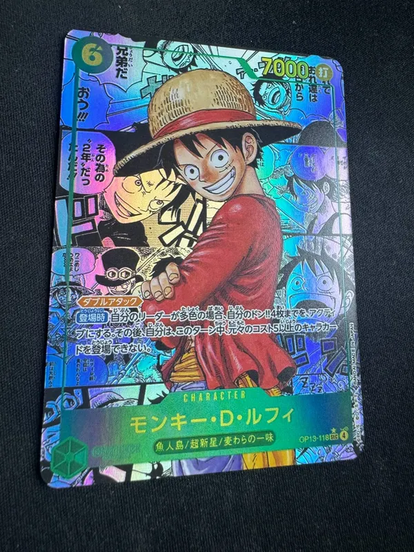 ONE PIECE Roronoa Zoro Monkey D. Luffy DIY Homemade Collection Card English Japanese Version Toys Christmas Birthday Gift — image 22