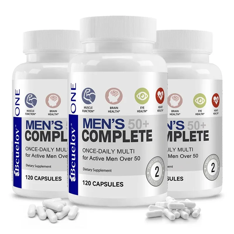 Men's Multivitamin for 50+ - High Potency Formula for Brain Eye & Heart Health for Brain Eye & Heart Health 120 Capsules — image 8