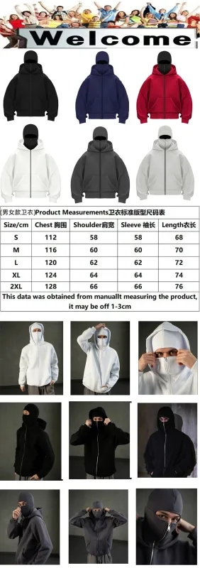 Men's Double-Capped Hooded Jacket For Car And Motorcycle Riding, Warm And Plush, Fashionable And Loose, With Zipper Hood — image 12