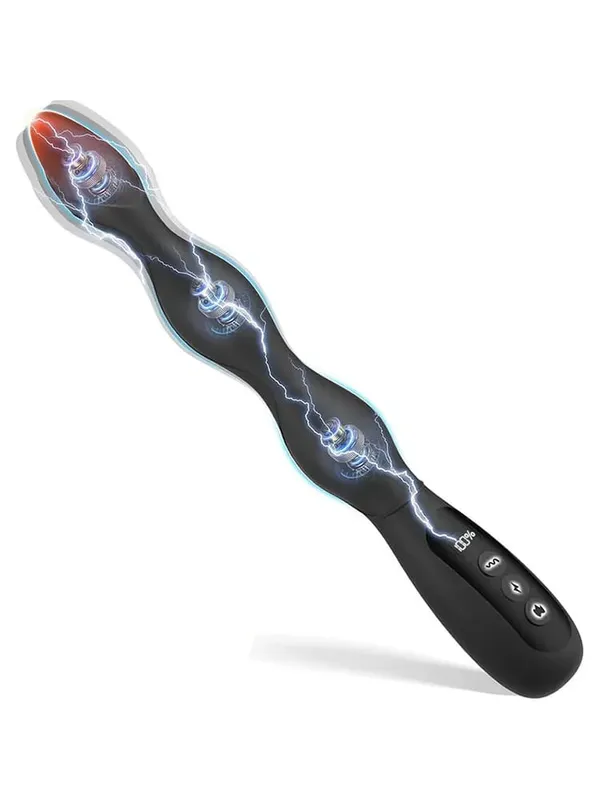 Anal Plug Electric Shock Prostate Massager Intelligent Heating Butt Plug Female Masturbator Anal Bead Erotic Sex Toys for Couple