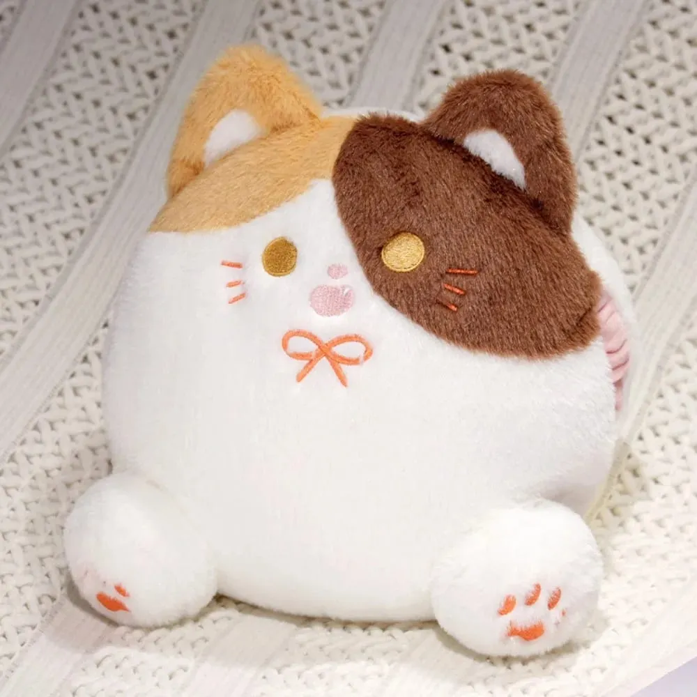 's Accompany PP Cotton Calico Cat with Hand Pocket Smile White Cat Pillow Plump Funny Black Cat Children Girl — image 10