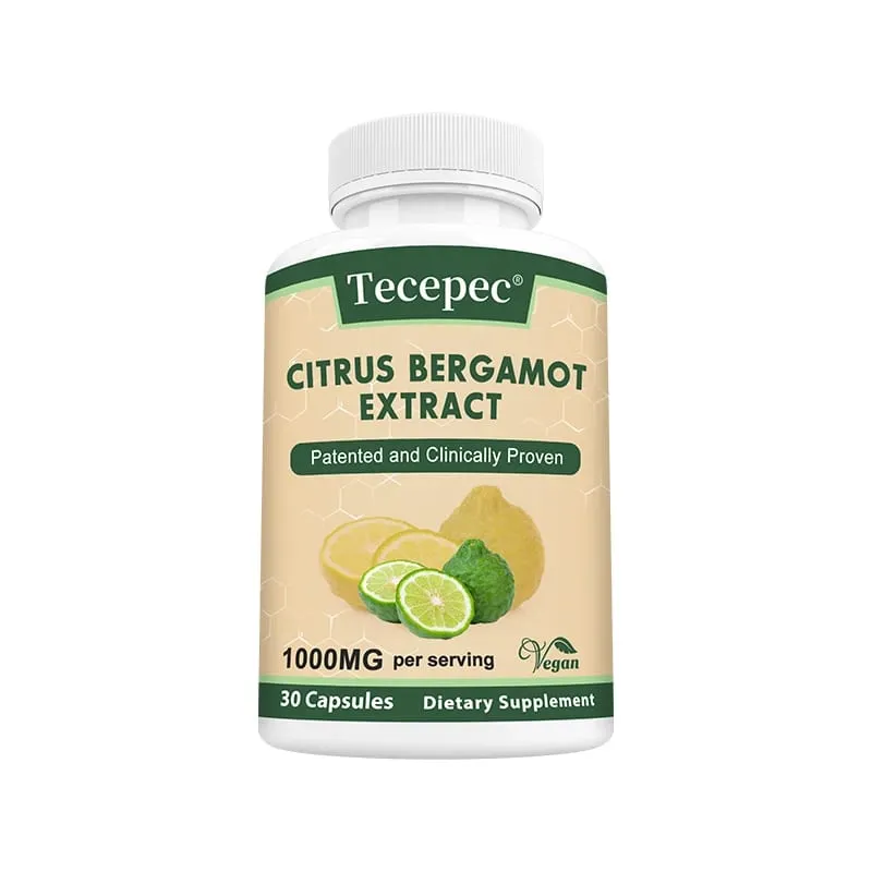 Citrus Bergamot 1000mg Capsules Antioxidant Supplement Support Immune Heart Cholesterol Cardiovascular & Blood Sugar Health