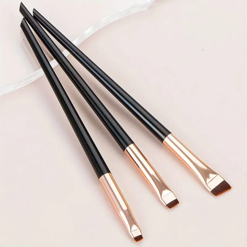 4pcs Blade Makeup Brushes Angled Thin Eyebrow Brush Flat Fine Eyeliner Brush Professional Liner Brow Make Up Tools — image 12