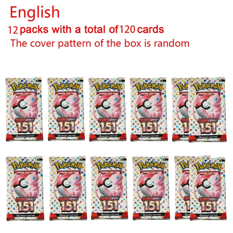 30/360 Pcs Pokemon Card Prismatic 151 Evolutions English Booster Battle Pokémon Card Game Carte Trading Collection Cards