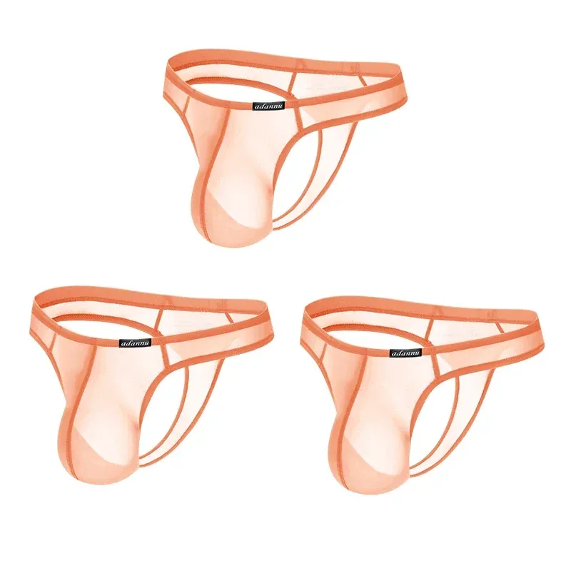 Ultra Thin Sheer Briefs Men Underwear Cooling Knickers Low Rise Bulge Pouch Underpants Soft Mesh Panties Male Thong Pants — image 35