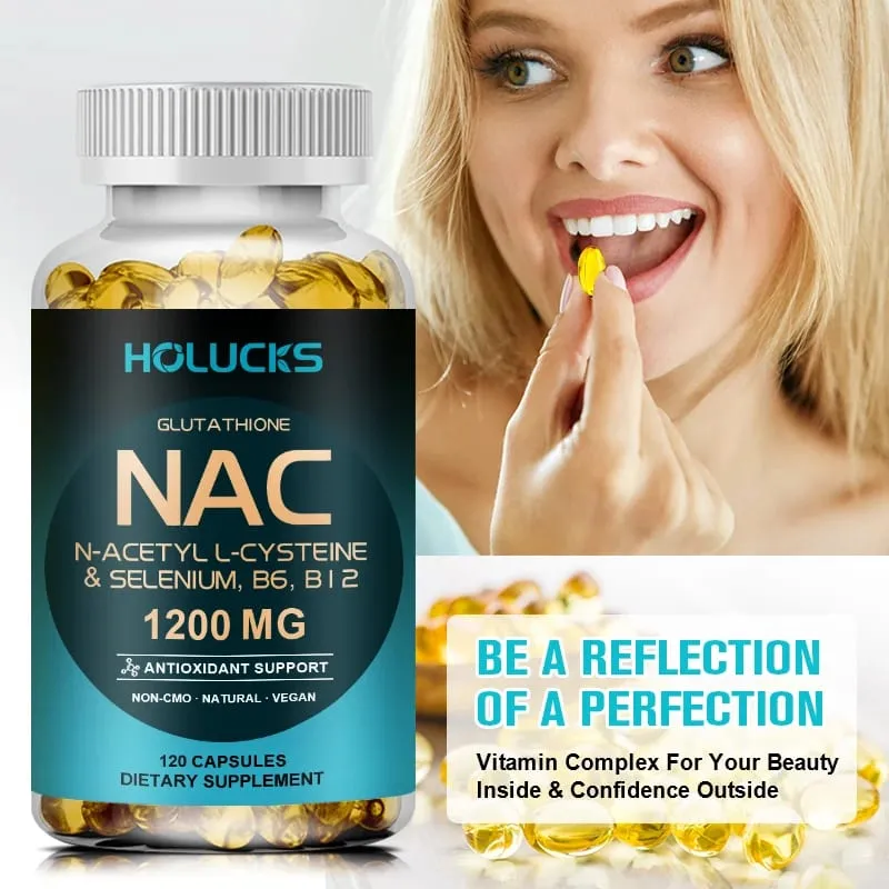 Κάψουλες NAC 1200mg - Υποστήριξη για την υγεία του δέρματος Κυτταρική ενέργεια Αντιοξειδωτική αποτοξίνωση Ενισχύει το ανοσοποιητικό Βελτίωση της πέψης — image 7