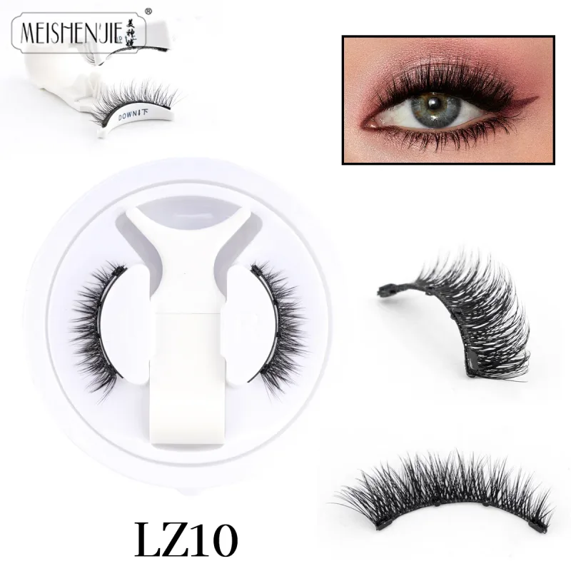 Magnetic Eyelashes 1Pcs No Glue Needed Reusable Natural Look 3D Lashes Easy Apply Soft Magnetic Lashes Kit for Eye Makeup