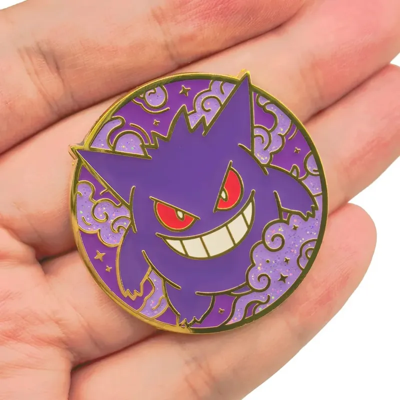 Pokemon Hard Enamel Pins Elf Anime Cartoon Lapel Pins for Backpacks Clothes Gengar Badges Cute Brooch Jewelry Gifts for Friends — image 2