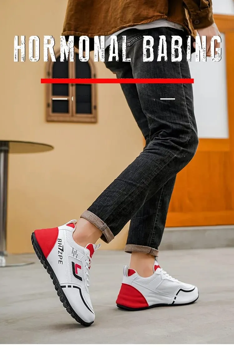 Men's Fashionable Low-Top Color-Blocked Breathable Mesh Running Sneakers — image 6