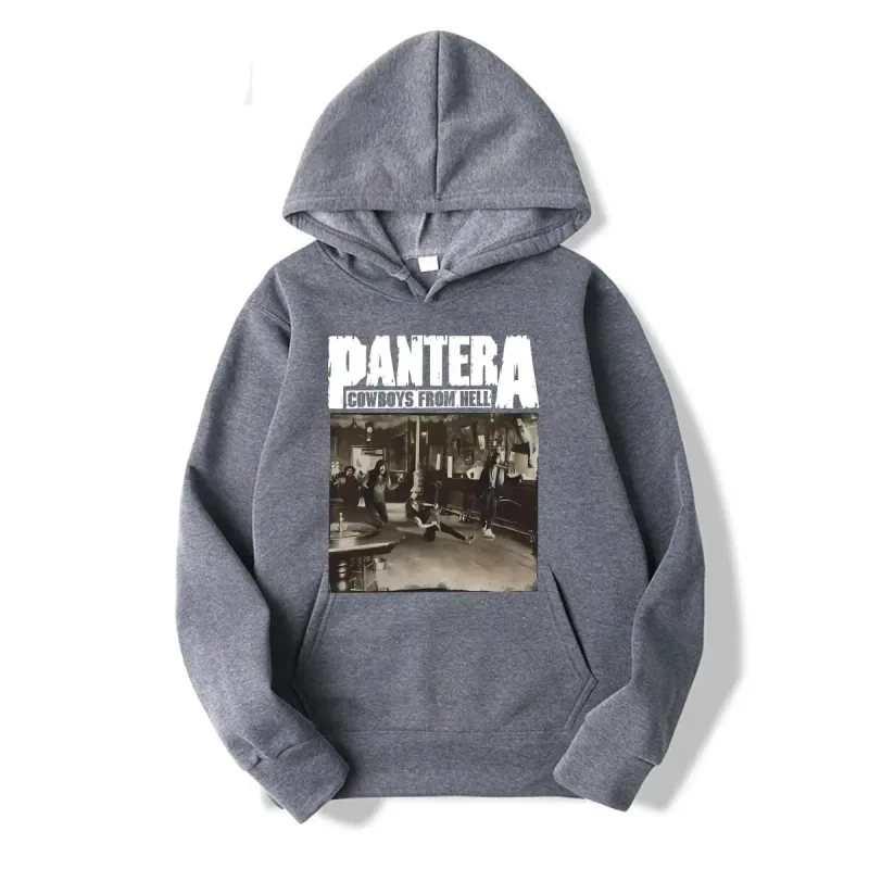 2026WinterNew Hoody PANTERA Band Pullovers COWBOYS FROM HELL Print Hoodies Men Women Vintage Fashion Hip Hop Oversized Swatsirts — image 16