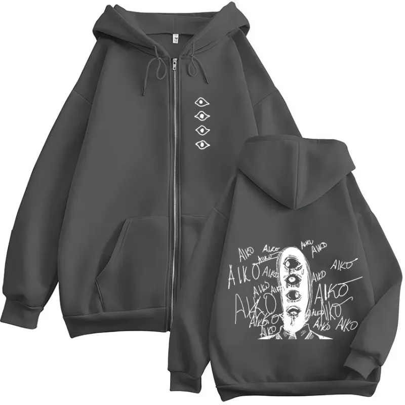 Oyasumi Goodnight Punpun Aiko Tanaka Manga Zipper Hoodies Men Women Clothing Fashion Oversized Zip Up Sweatshirts Jacket Coats — image 5