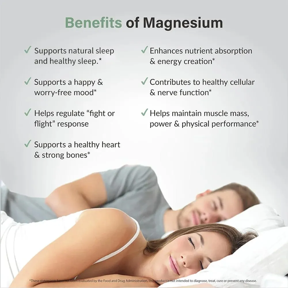 Magnesium Complex Supplement 7-in-1 Bisglycinate Chelate Oxide Malate Orotate Taurate Citrate Magnesium for Calm Sleep — image 4