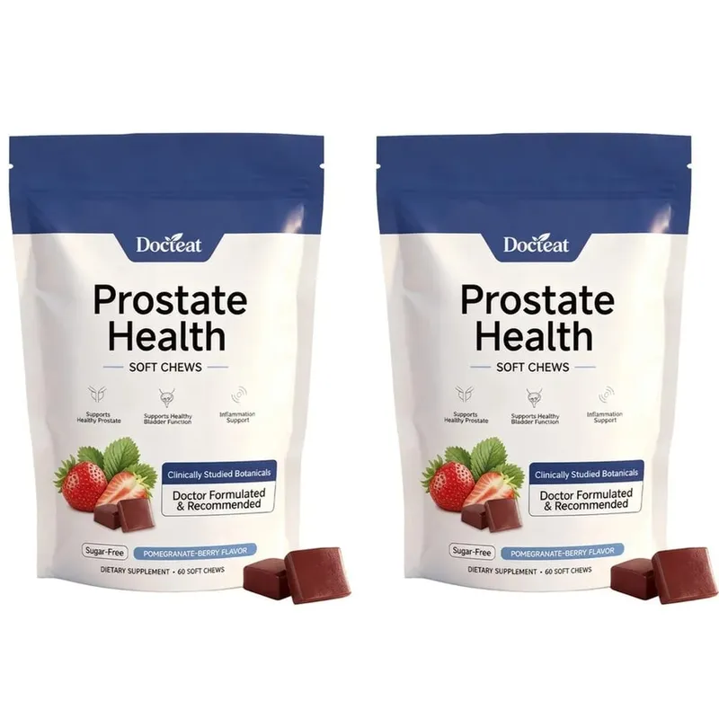 Docteat Prostate Health Soft Chews Sugar-Free with Vitamin C Zinc and Selenium for Immune System Balance 60 Soft Chews — image 8