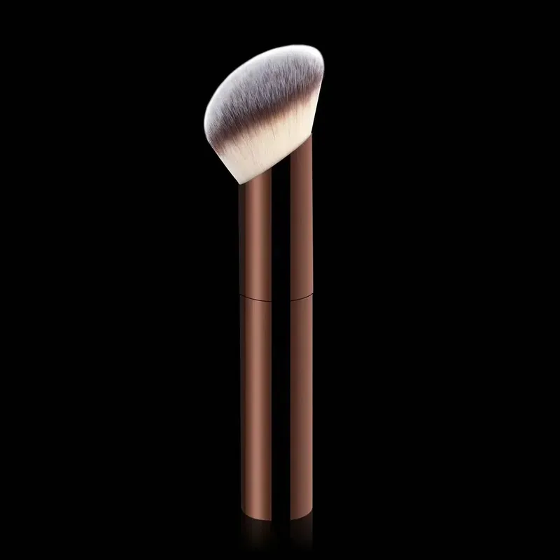 1Pc Professional Long Aluminum Tube Makeup Brush Double-Ended Highlight Brush Contour Brush Makeup Tools With Soft Fiber And Ski — image 8