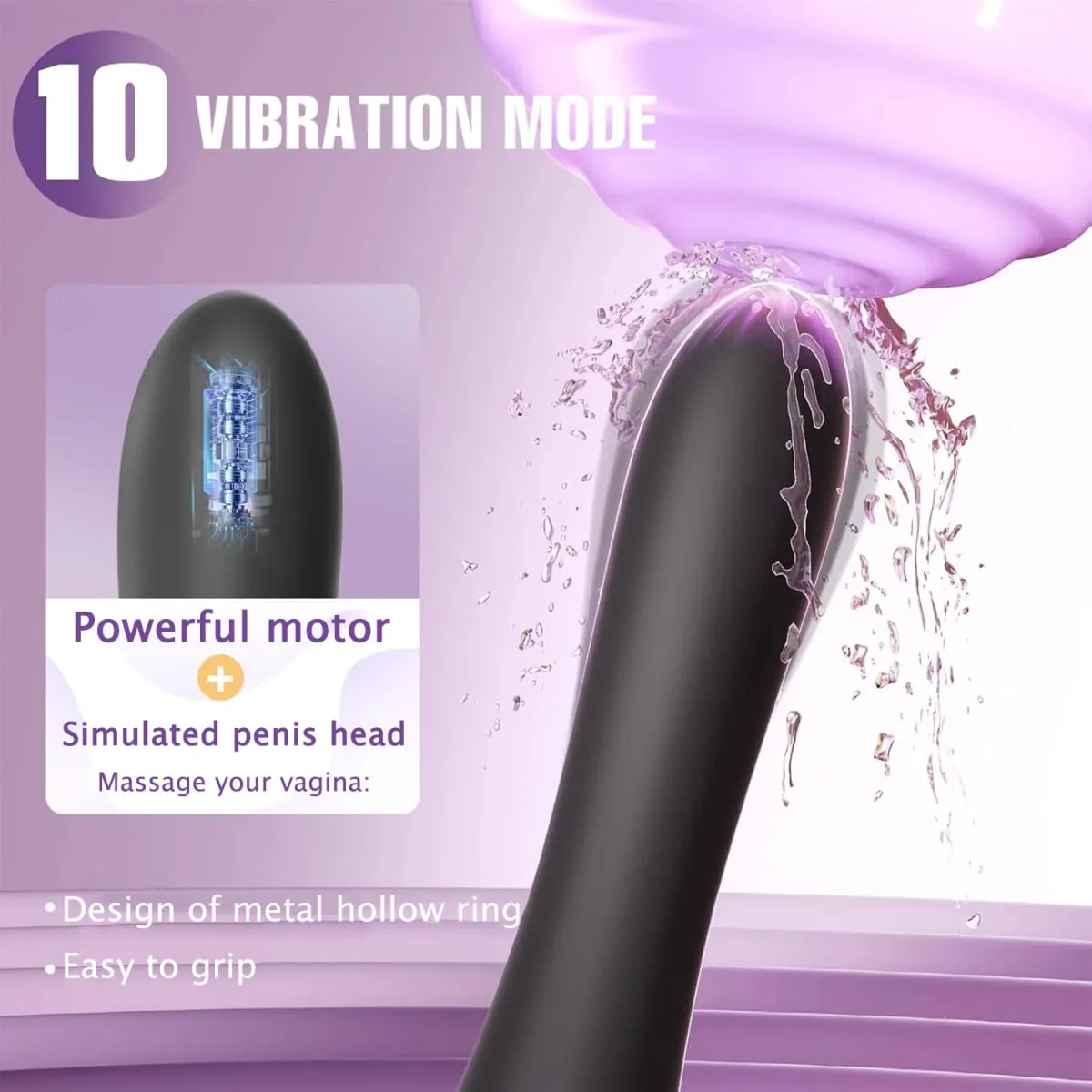 Powerful Fast Orgasm G Spot Vibrator for Women Nipple Clitoris Stimulator Dildo Vagina Massager Female Sex Toys for Adults Goods — image 2