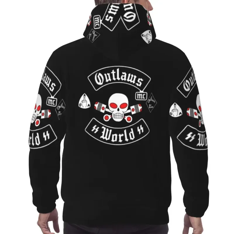 Outlaws Mc Support Hoodie Harajuku Pullover Autumn Winter Men Women Sweatshirts Long Sleeve Tops — image 3
