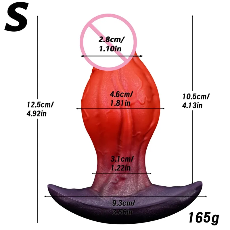 Realistic Dildo Big Knot Wearable Anal Plug Liquid Silicone Butt Plug Vaginal Anal Prostate Massage Adult Sex Toys For Women Men