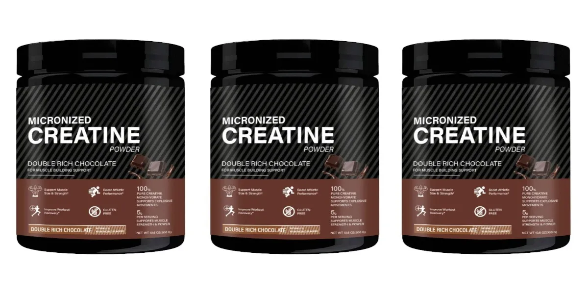 Micronized Creatine Monohydrate Powder 5g Supports Muscle Strength Workout Recovery & Training Performance Chocolate Flavor 300g — image 9