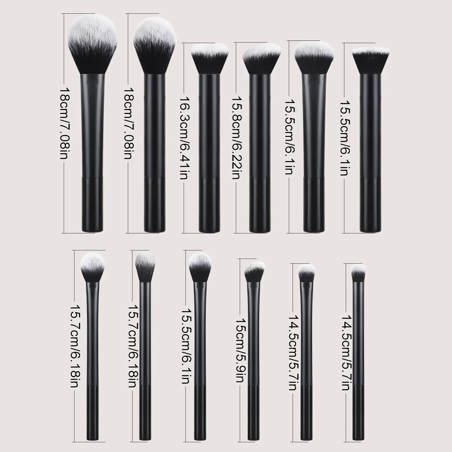 Makeup Brush Sets 12pcs Creative Professional Multifunctional Cosmetic Brushes Para sa Make Up Supply — image 4