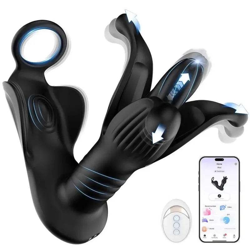 APP Bluetooth Anal Plug Vibrator Wireless Remote Control Prostate Massager Adult Sex Toys for Men Women Gay 18+