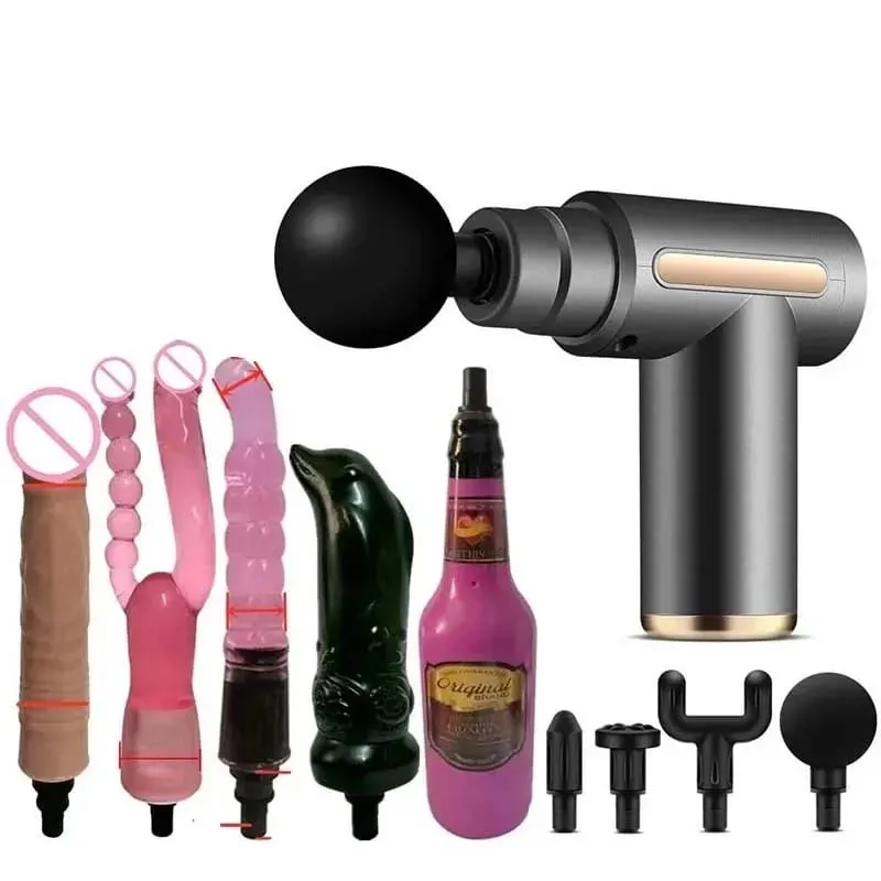 Sex Massager Muscle Massage Gun Fascial Gun High Frequency Vibration Variable Speed Female Vaginal Vibrator Dildo Sex Toys — image 2