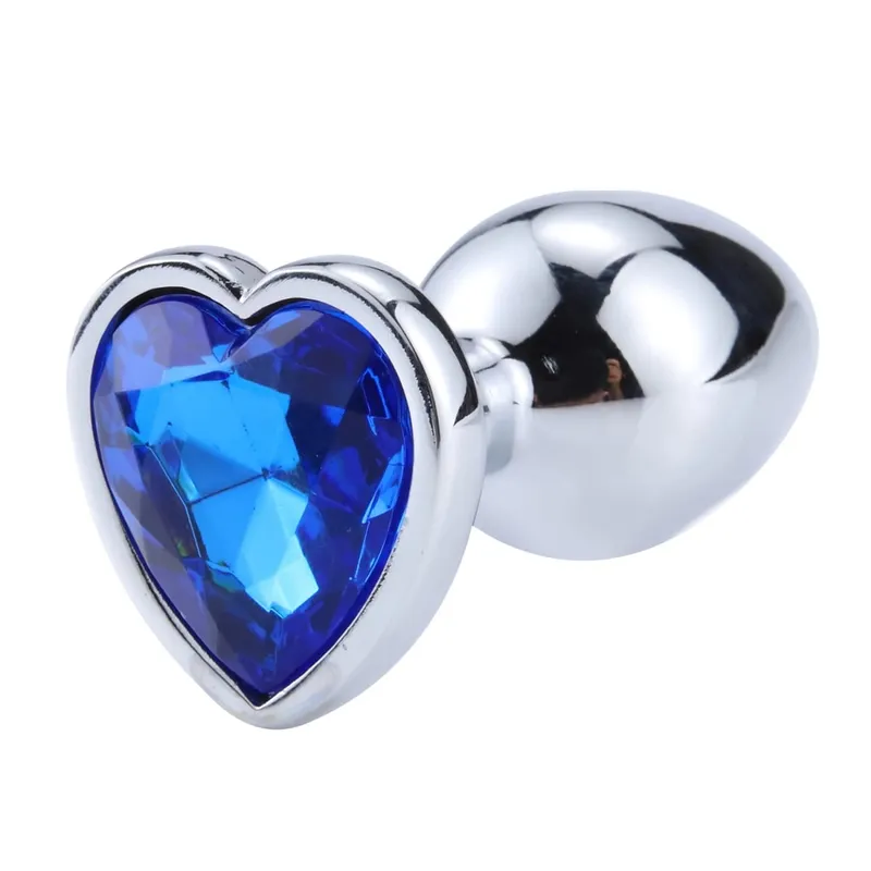 Anal Plug Heart 3 Sizes Stainless Steel Crystal Anal Plug Removable Butt Plug Stimulator Anal Sex Toys Prostate Massager Dildo — image 11