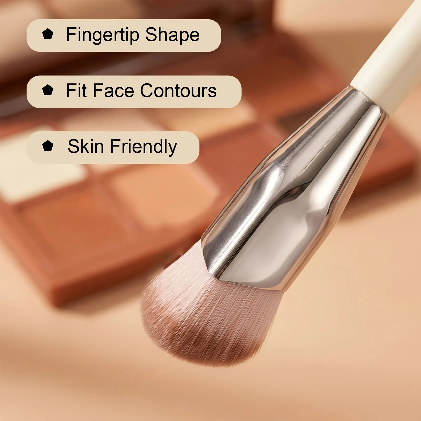 1/2Pcs Professional Makeup Brush Set Multi-Functional Face Brushes for Foundation Liquid Blush Highlighting — image 3