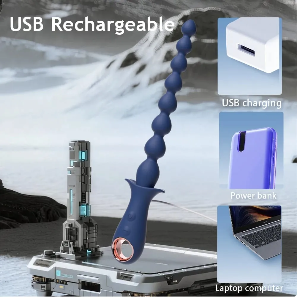 Anal Beads Vibrator Anal Plug Vibrating Male Prostate Massager Vagina Clitoris Stimulator Butt Plug for Women Men Adult Sex Toys — image 4