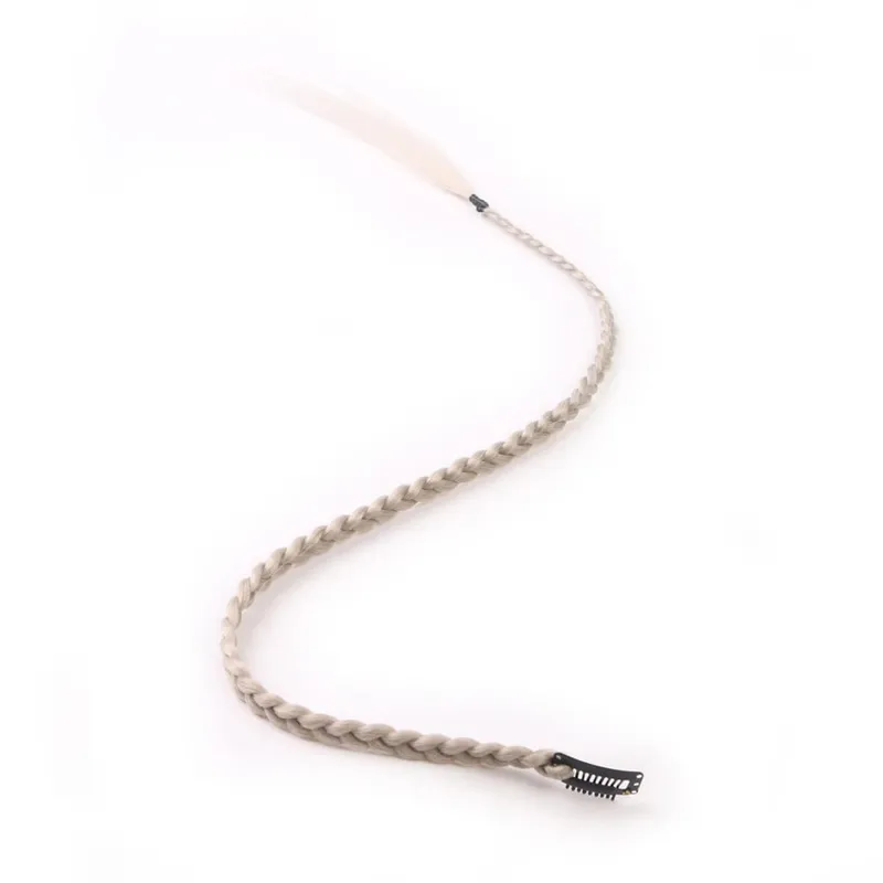 Estensioni clip-in sintetiche da 5 pezzi / lotto per le donne Coda di cavallo Arcobaleno Estensione dei capelli treccia 22 '' Ombre Parrucchino Treccia con clip — image 25