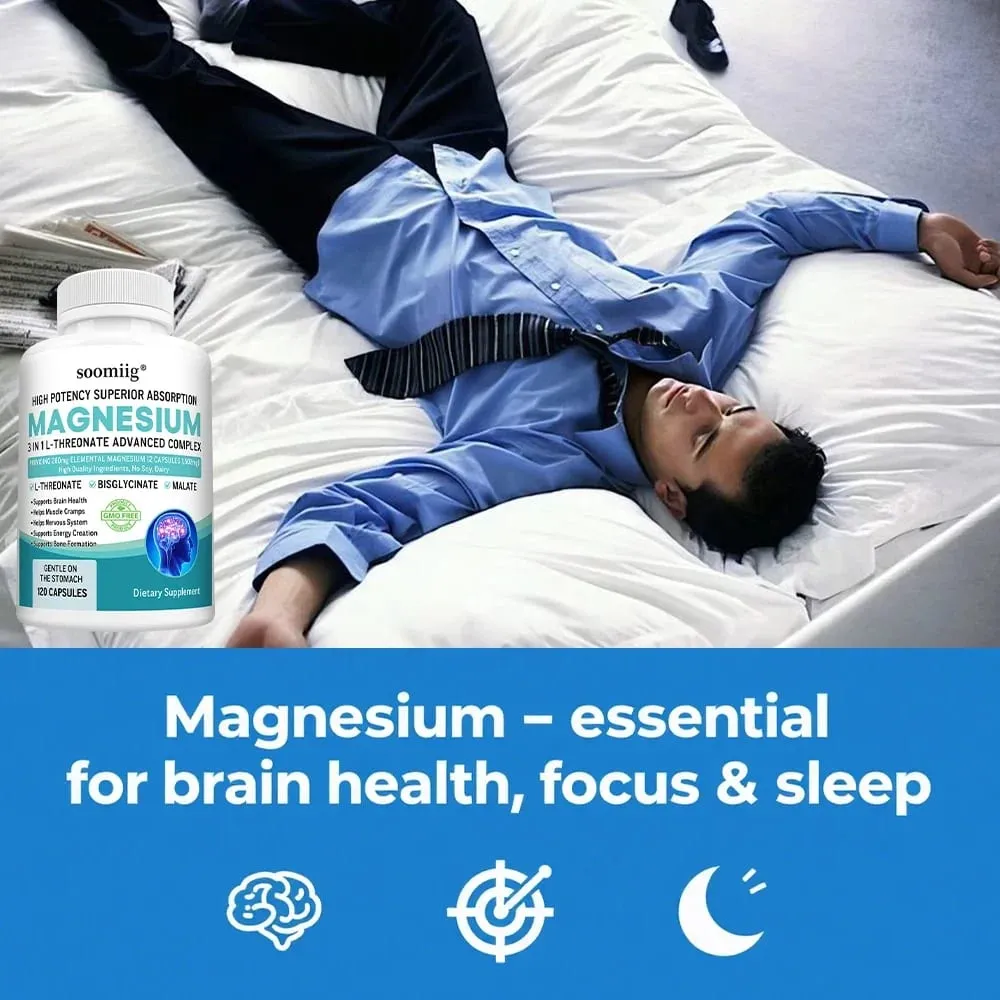 Magnesium L-Threonate+Glycinate+Malate - Improves Sleep Quality Supports Memory and Cognitive Function Promote Brain Health — image 6