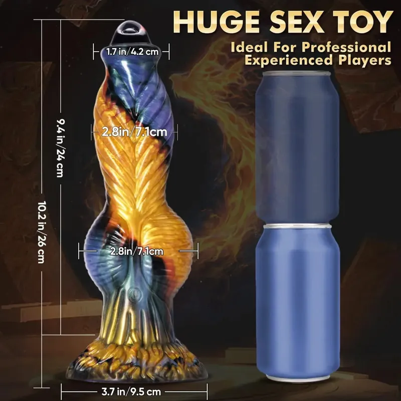 Remote Control Thrusting Monster Dildo Vibrator Thick Huge Vibrating Dildo with Suction Cup Anal Toys Adult Sex Toys for Women — image 8