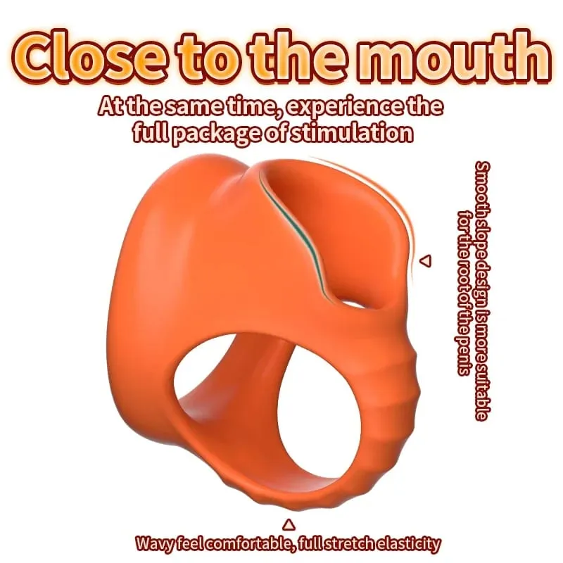 Soft Penis Ring Reusable Delay Ejaculation Lasting Scrotum Lock Ring Ball Scrotum Stretcher Triple Testicle Lock BDSM Sex Toys — image 5