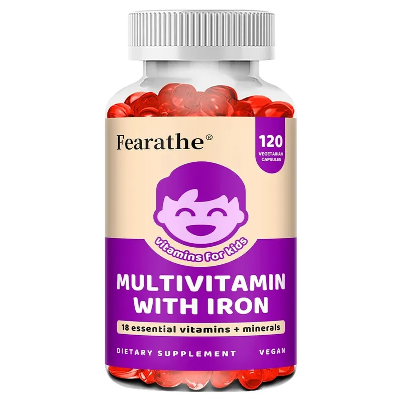 Kids Multivitamin Softgels with Iron Zinc & Biotin Daily Nutritional Supplement for Kids’ Growth Immune & Brain Support — image 9