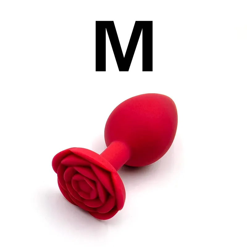 Soft Silicone Rose Flower Anal Plug Beginner To Expert 3 Sizes Butt Plug Anus Trainer Dildos Adule Sex Toys For Couple Women Men — image 8