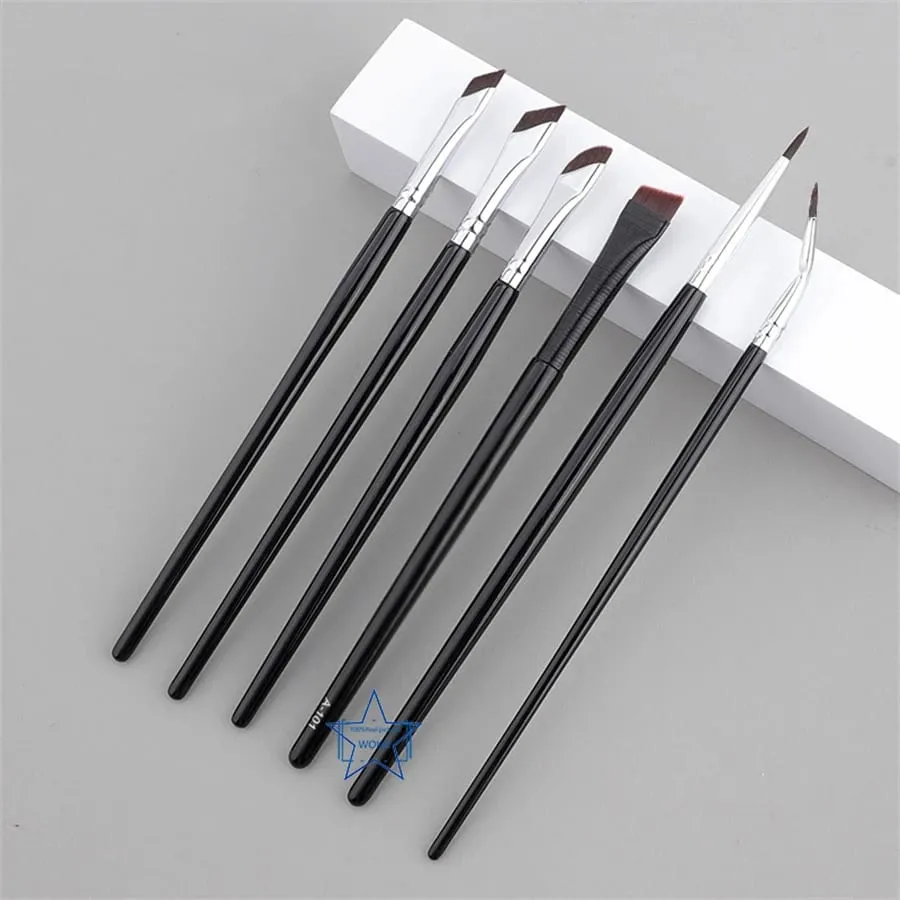 5/6 τεμ. Thin Gel Eyeliner Πινέλα Μακιγιάζ Σετ Βουρτσών Ματιών Flat Top Κονσίλερ Ματιών Βούρτσα Εργαλείο Μακιγιάζ Λεπτομερές Εργαλείο Μακιγιάζ — image 6
