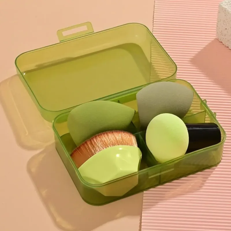 4Pcs Beauty Pro Foundation Cosmetic Puff Set Dry Wet Usable Makeup Tool Magic Brushes With Box Sponge Powder Makeup — image 9