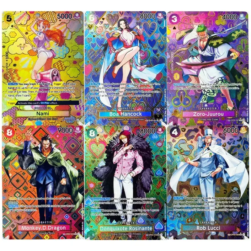 OP09 One Piece Emperors in the New World Curated Deck Luffy Shanks Roger Buggy Zoro Dragon Foil Textured Proxy Cards English — image 18