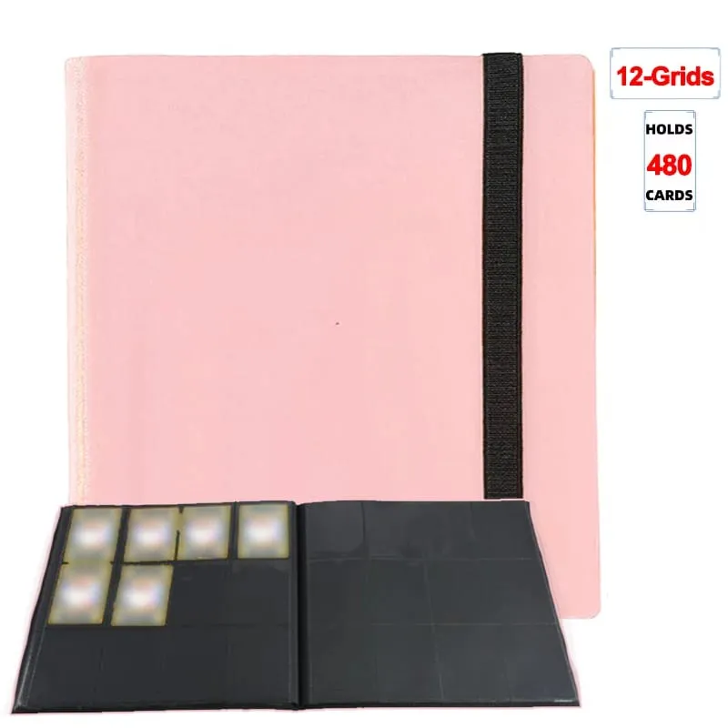 160/360/480/540 Cards Capacity Pocket Holder Binders Albums For Game Card Book Sleeve Holder Large-capacity Card Binder Notebook — image 17