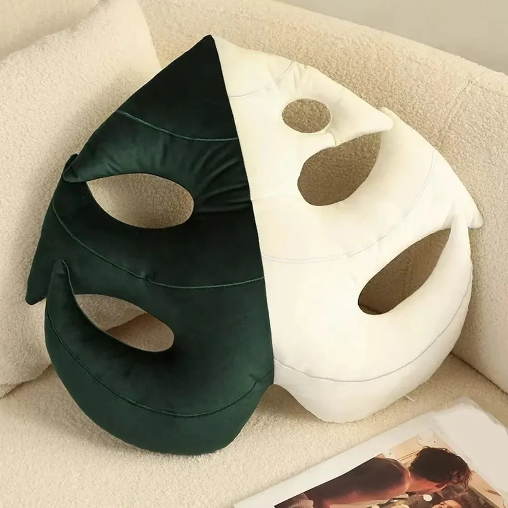 New Cartoon Creative Leaf Green Plant Leaf Back Cushion Adult Pillow Cushion Home Indoor Decor Seat Pad — image 2